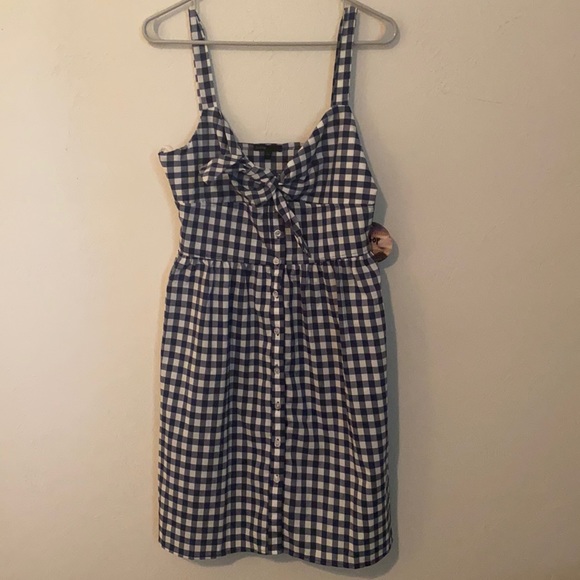 Blue and white plaid sundress - Picture 1 of 6